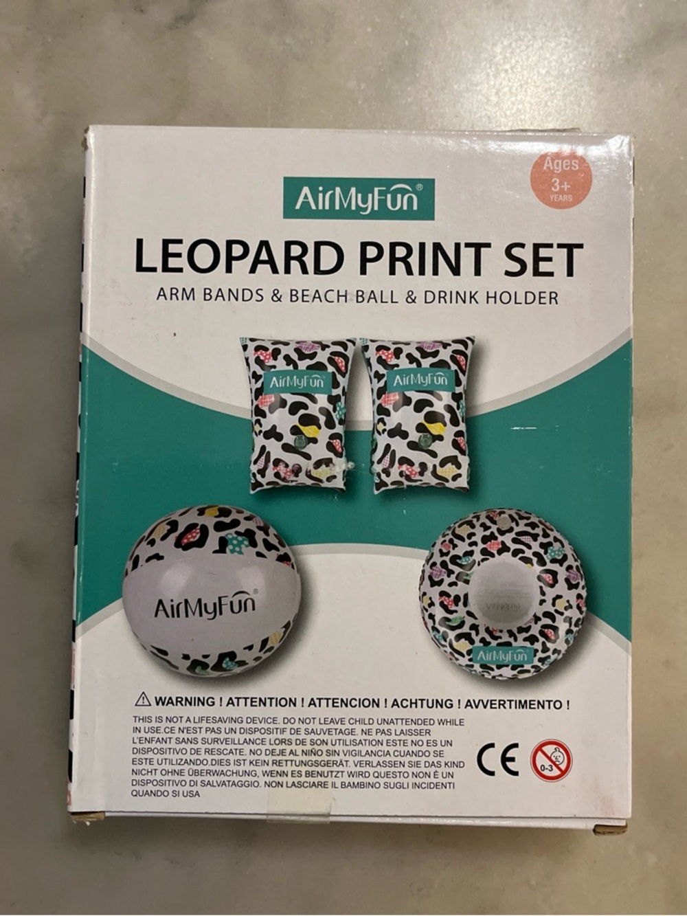 AirMyFun Leopard Print Beach Set - Multicolor